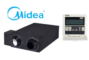 Midea HRV-D1500(B) (1500 m3/h, 230V, 1 fázis) KJR-27B/E távirányítóval